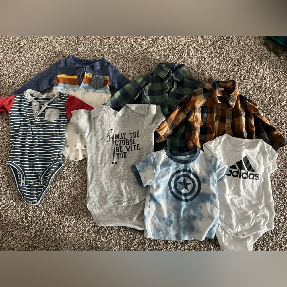 Baby assorted Shirts- 6-9 mo